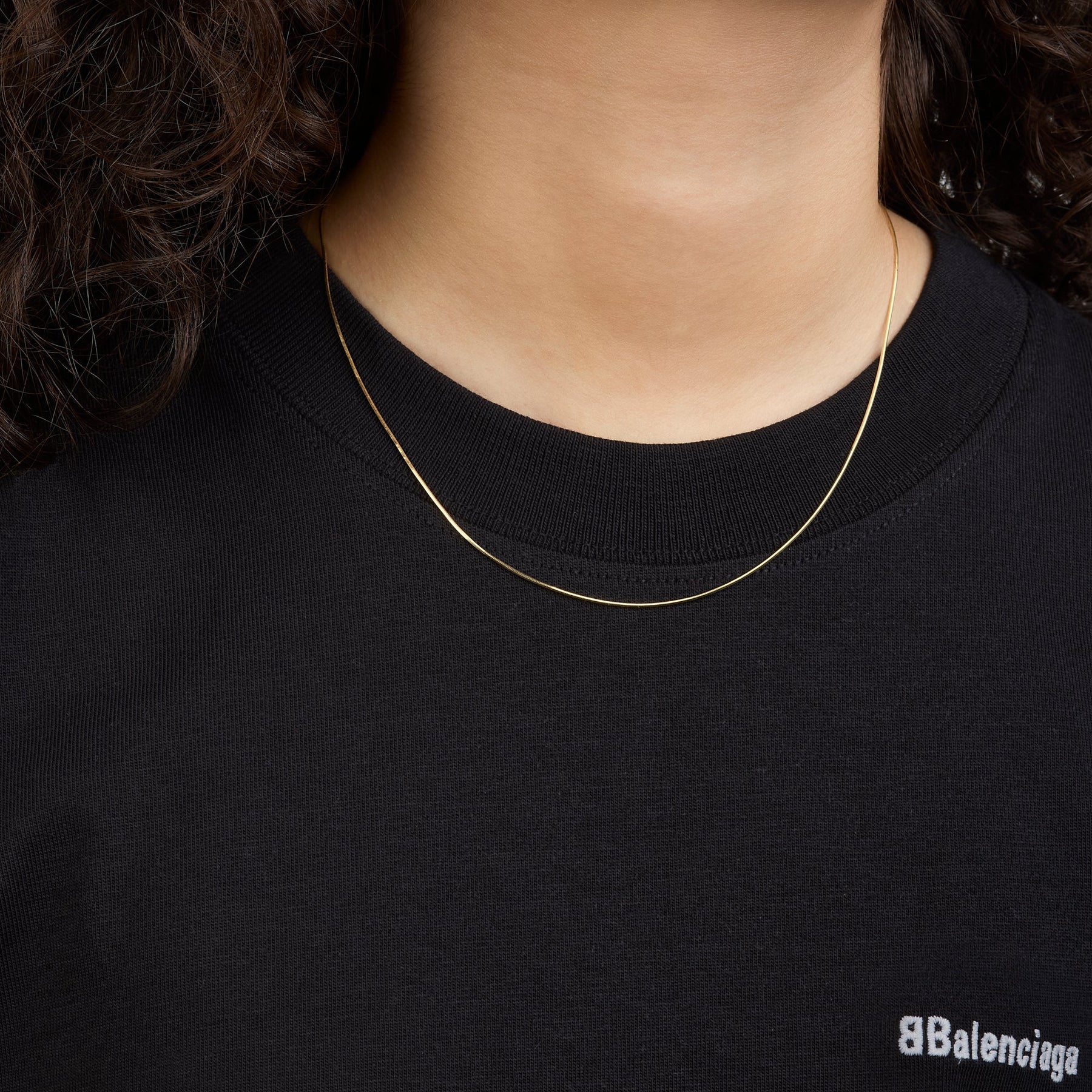 Cadena Tejido Planchado Cuadrado 14K Oro Amarillo + Estuche | cadena de oro | Maestros Joyeros