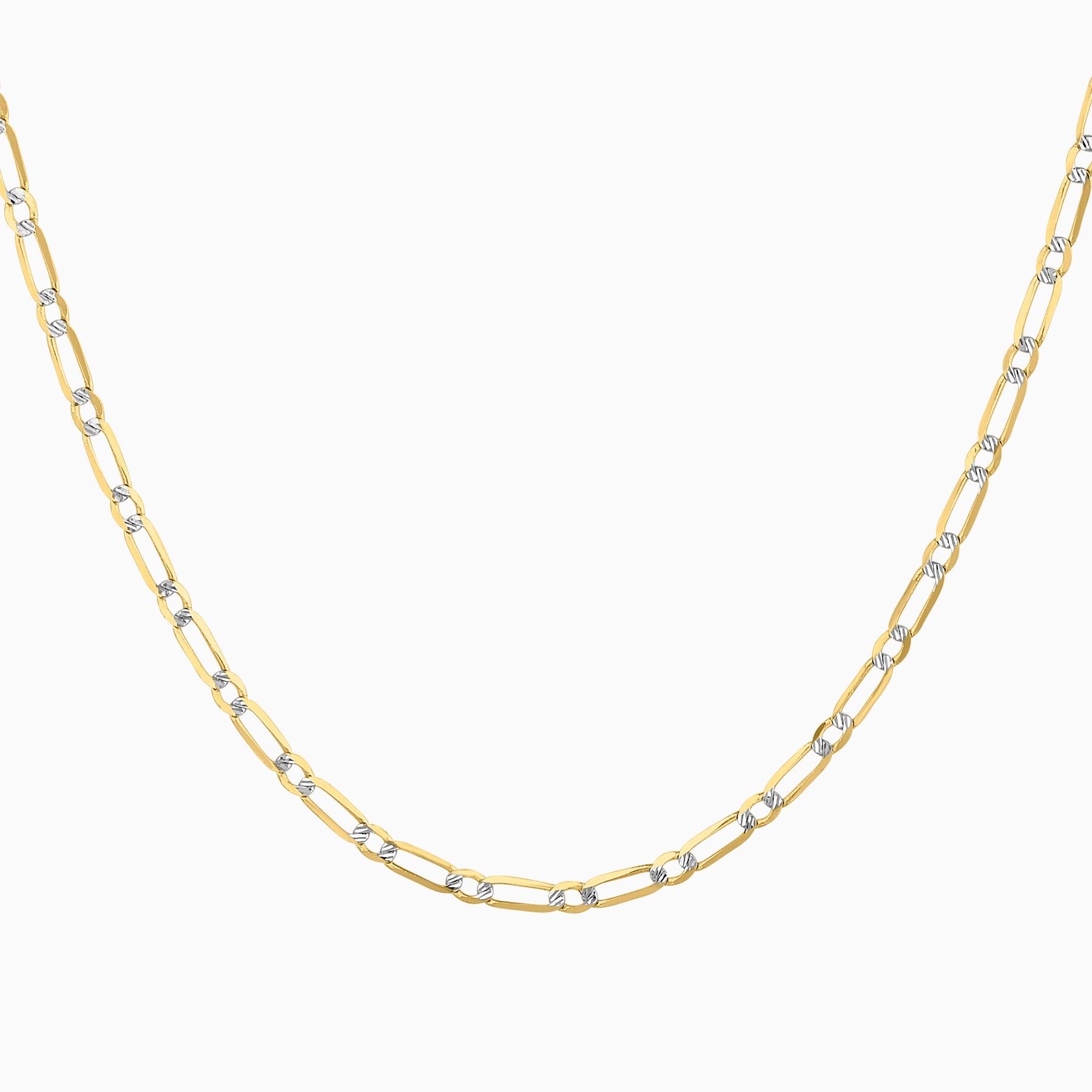 Cadena Tejido Ancla Diamantada 14K Oro Amarillo + Estuche | cadena de oro | Maestros Joyeros