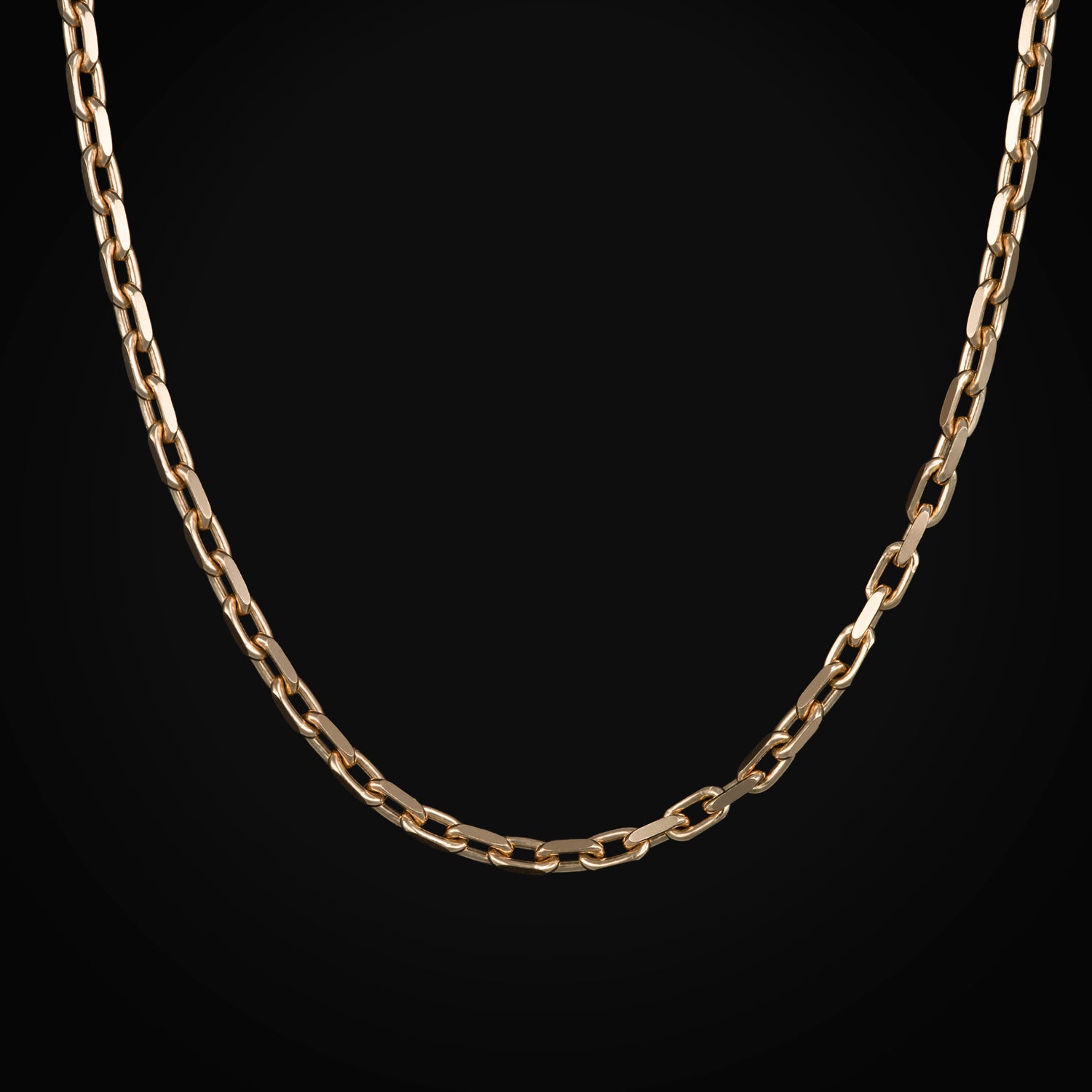 Cadena Ancla 14k Oro Rosa + Estuche