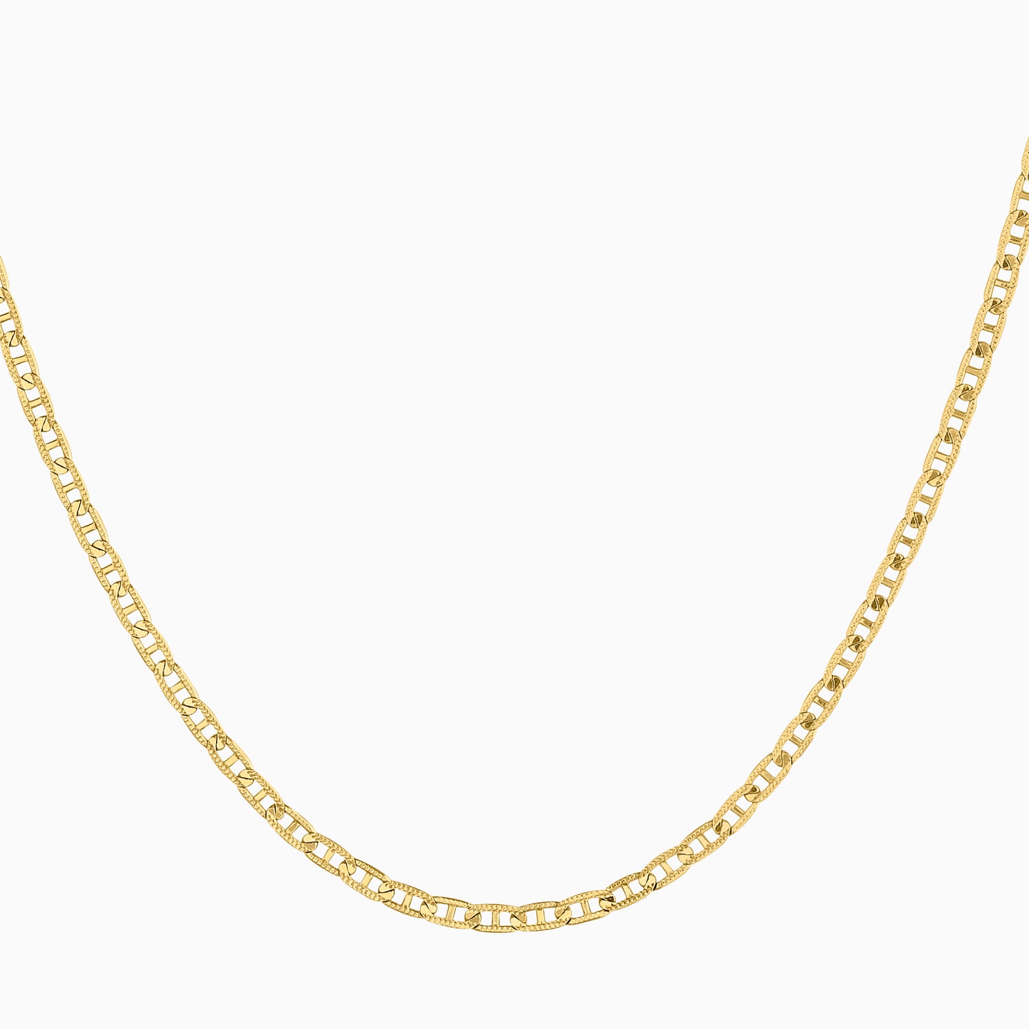 Cadena Tipo Ancla Lamina 14K Oro Amarillo + Estuche | cadena de oro | Maestros Joyeros