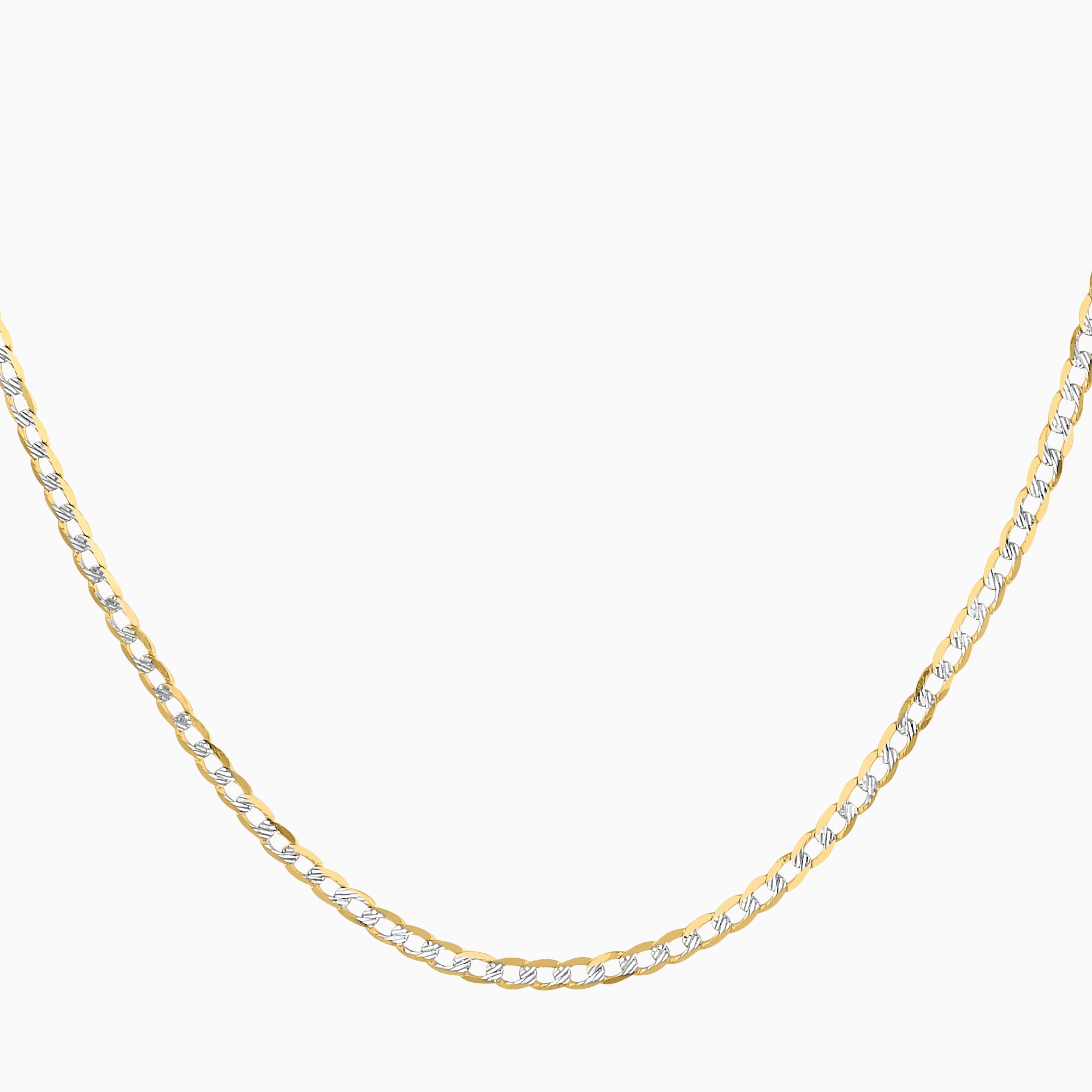 Cadena Barbado Diamantado 14K Oro Amarillo + Estuche | cadena de oro | Maestros Joyeros