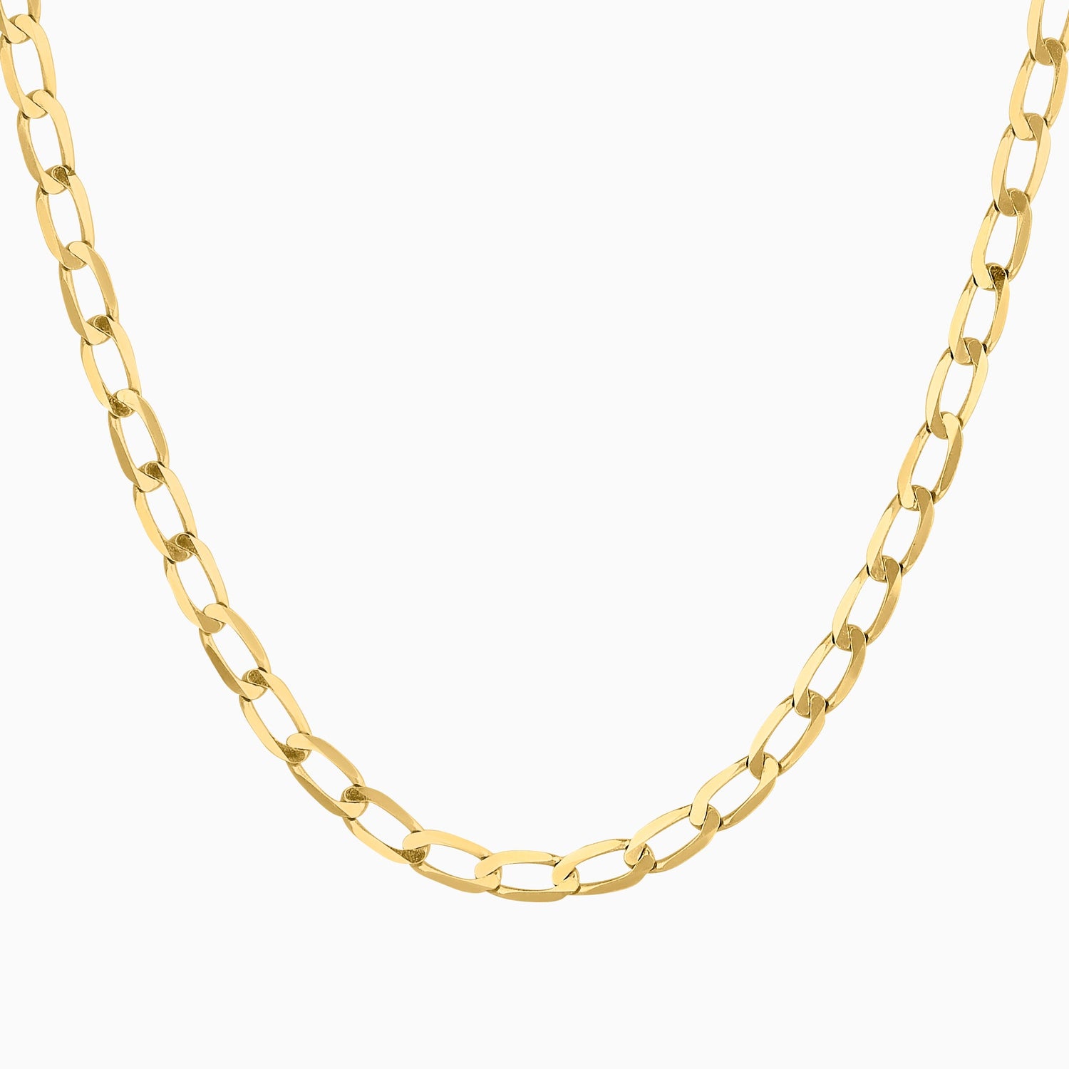 Cadena Ancla Lisa 14k Oro Amarillo + Estuche | cadena de oro | Maestros Joyeros