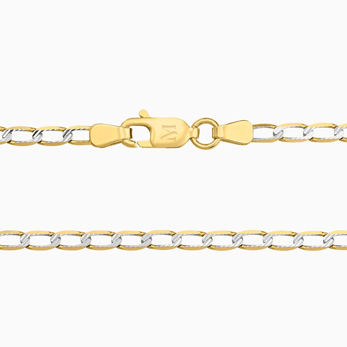 Cadena Ancla Diamantada 14K Oro Amarillo + Estuche | cadena de oro | Maestros Joyeros