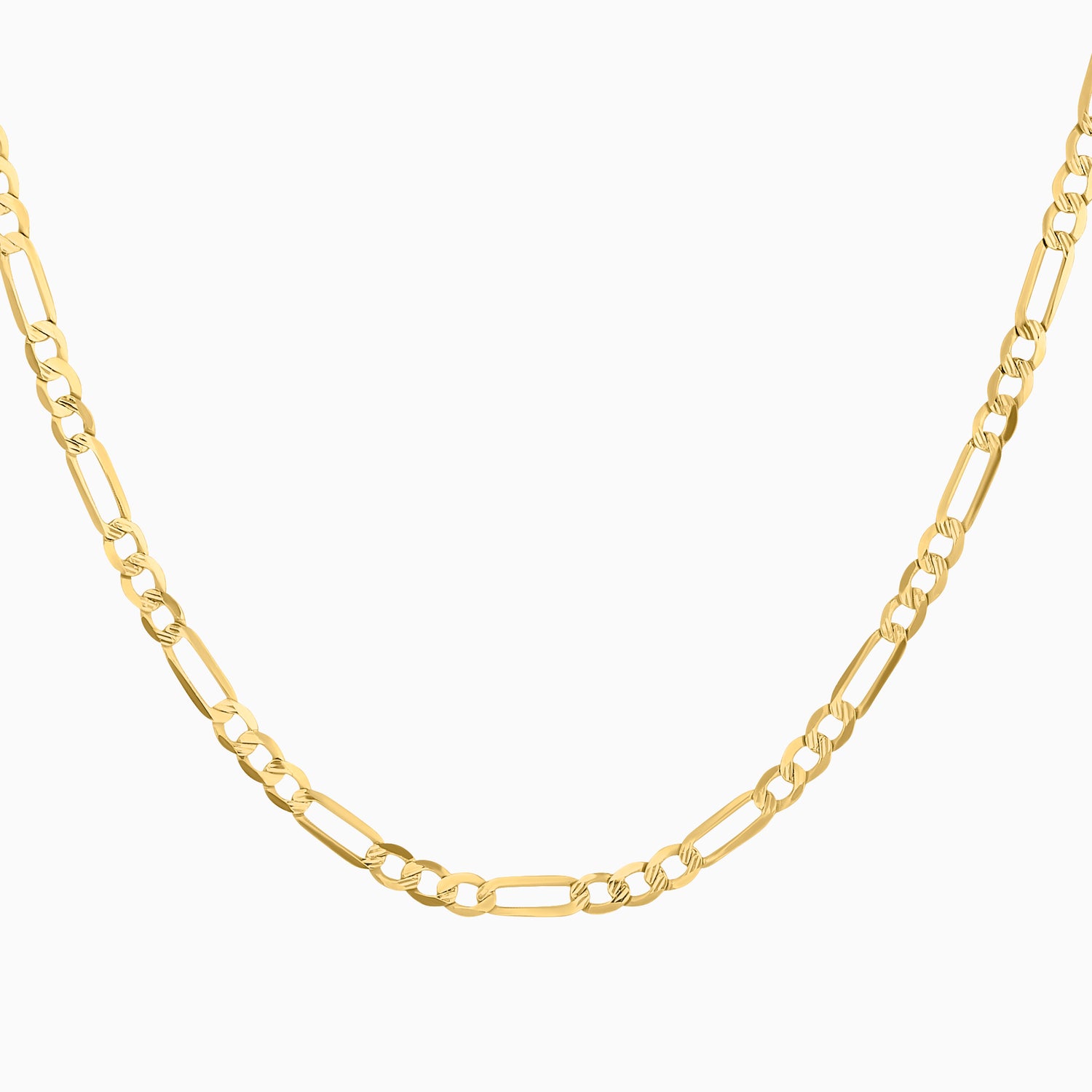 Cadena 3X1 Tejido Fígaro Troquelado 14K Oro Amarillo + Estuche | cadena de oro | Maestros Joyeros