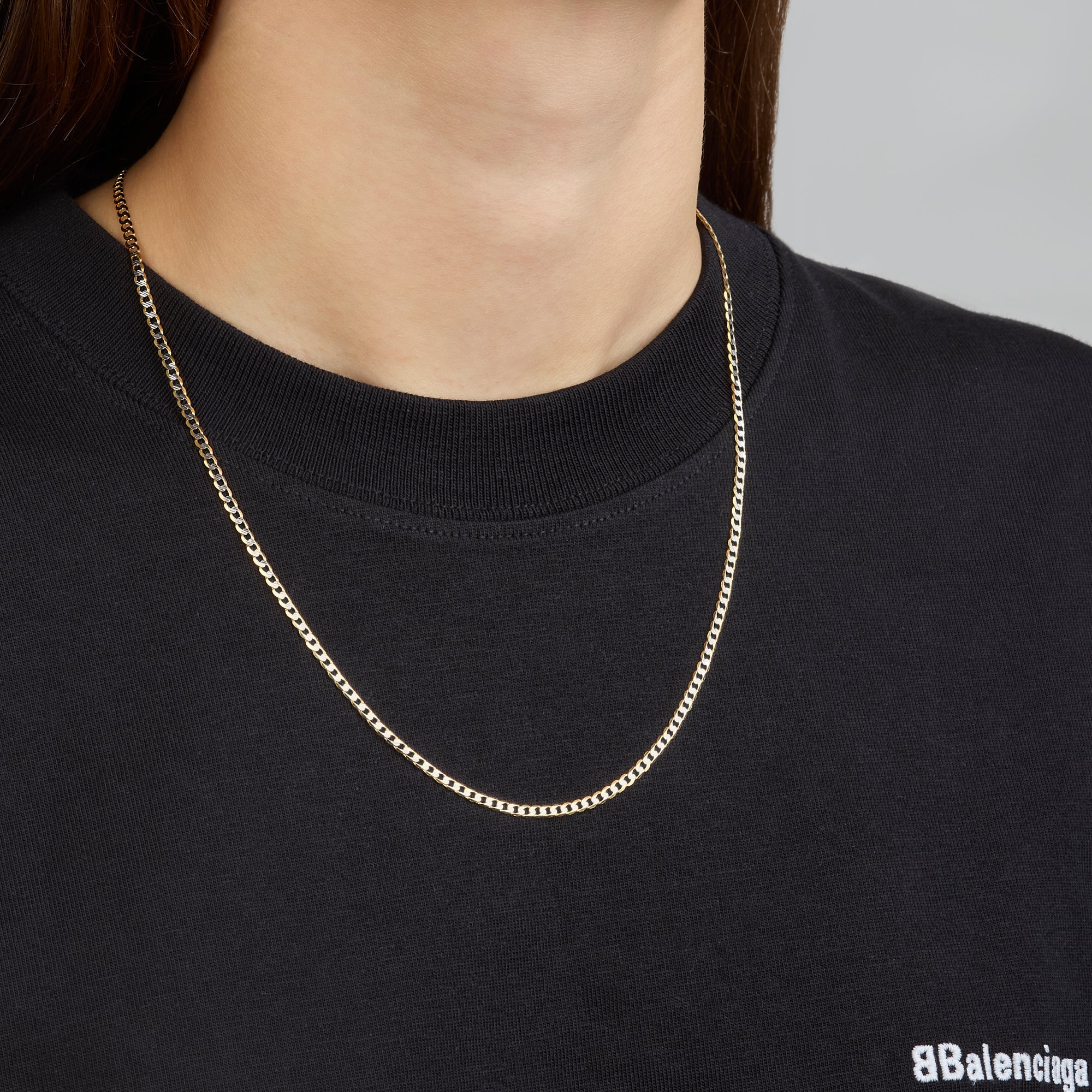 Cadena Tejido Barbado Diamantado 14K Oro Amarillo + Estuche | cadena de oro | Maestros Joyeros