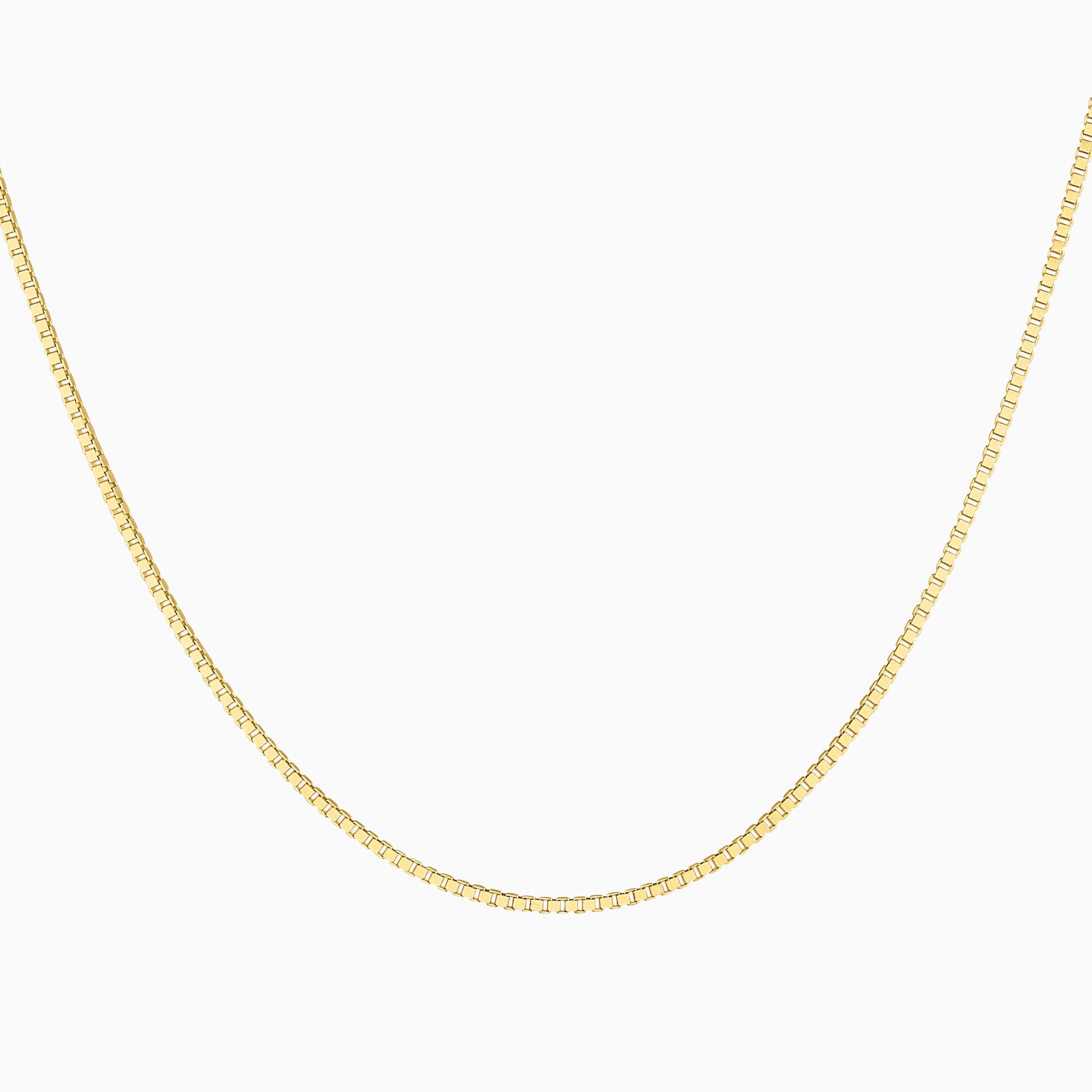 Cadena Tejido Caja Cuadrada 14K Oro Amarillo + Estuche | cadena de oro | Maestros Joyeros
