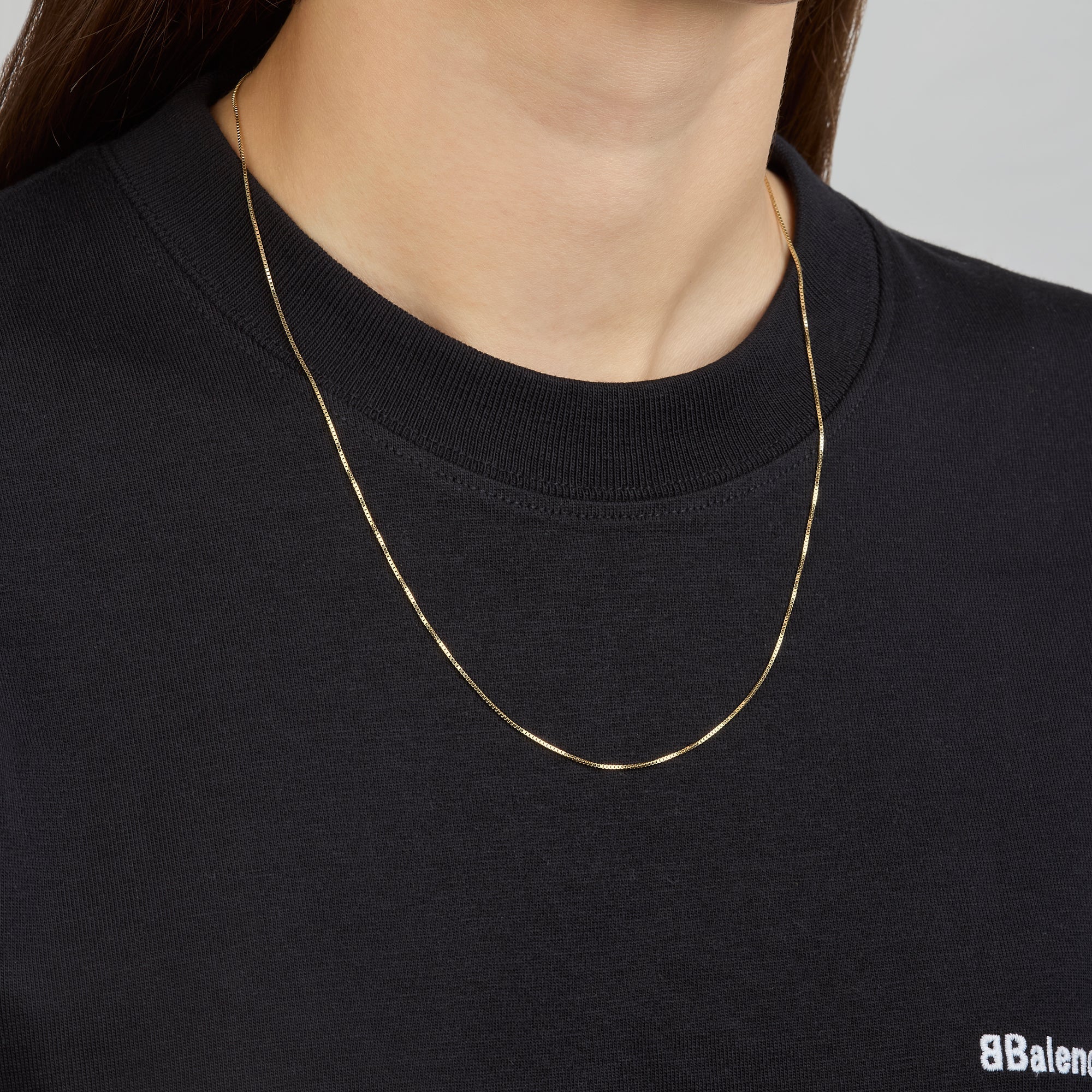 Cadena Tejido Caja Cuadrada 14K Oro Amarillo + Estuche | cadena de oro | Maestros Joyeros