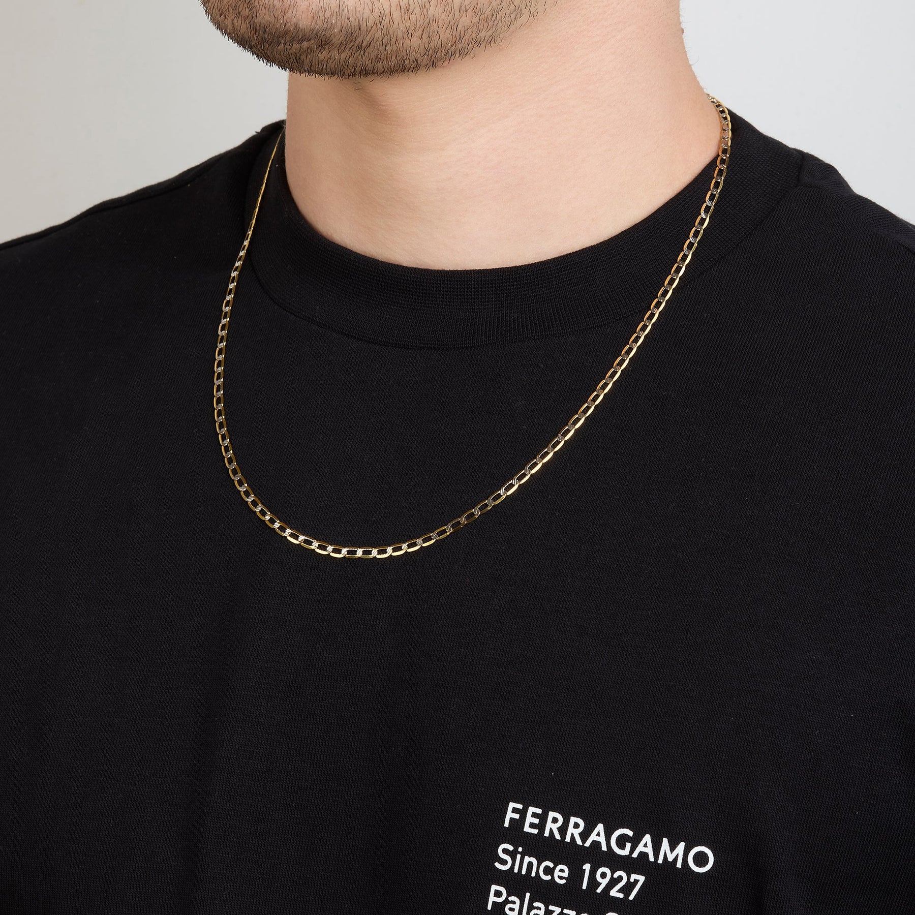 Cadena Ancla Diamantado 14K + Estuche | cadena de oro | Maestros Joyeros