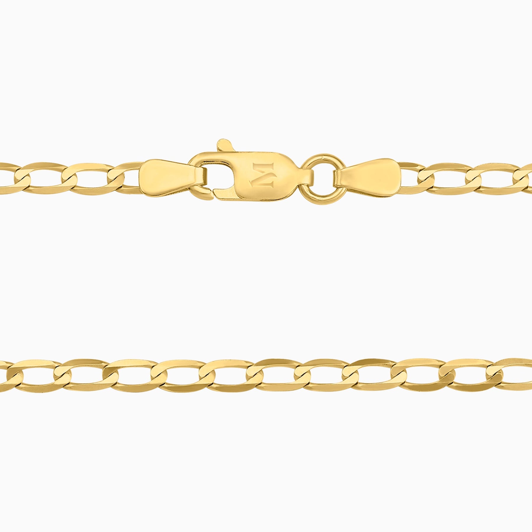 Cadena Ancla Lisa 14K Oro Amarillo + Estuche