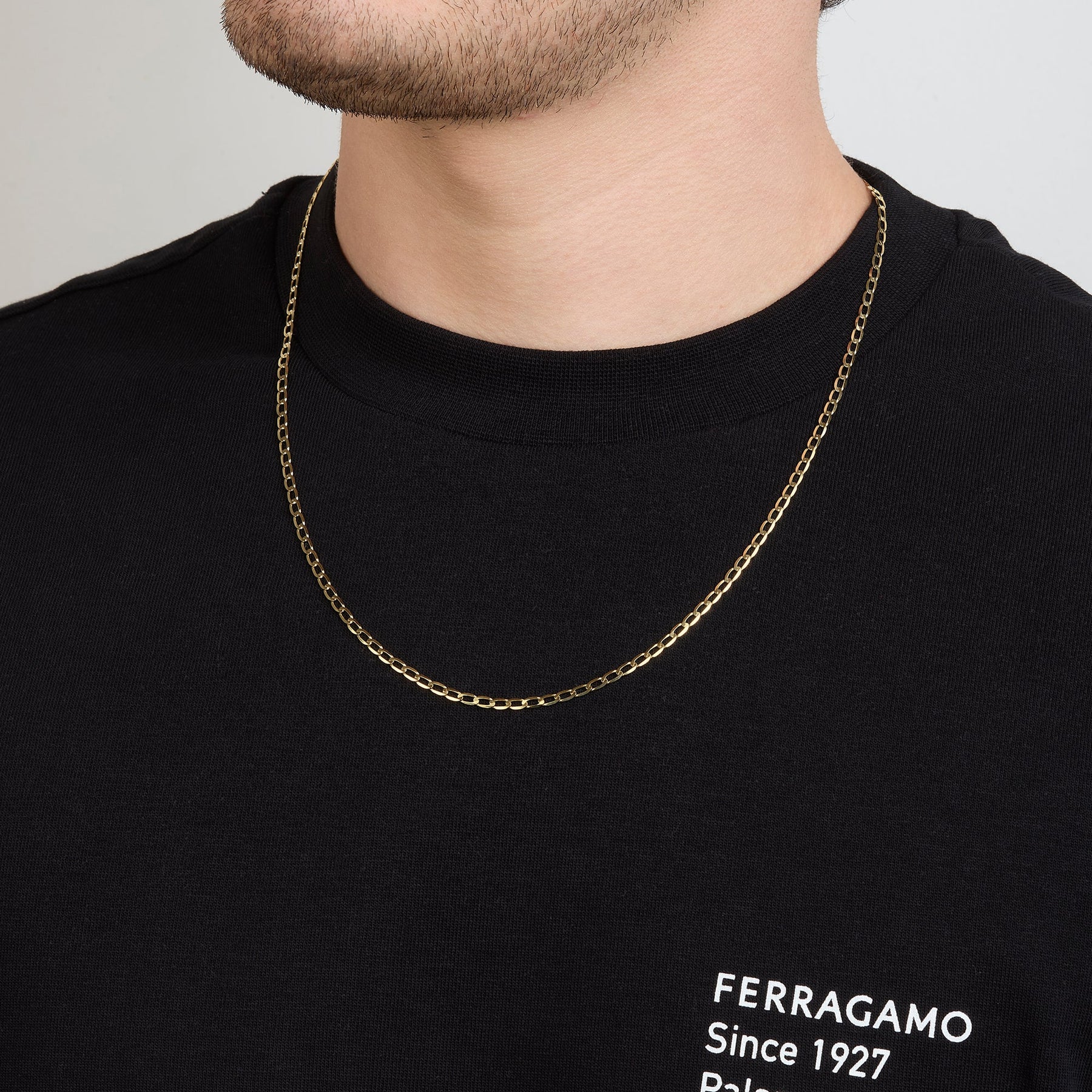 Cadena Ancla Lisa 14K Oro Amarillo + Estuche | cadena de oro | Maestros Joyeros