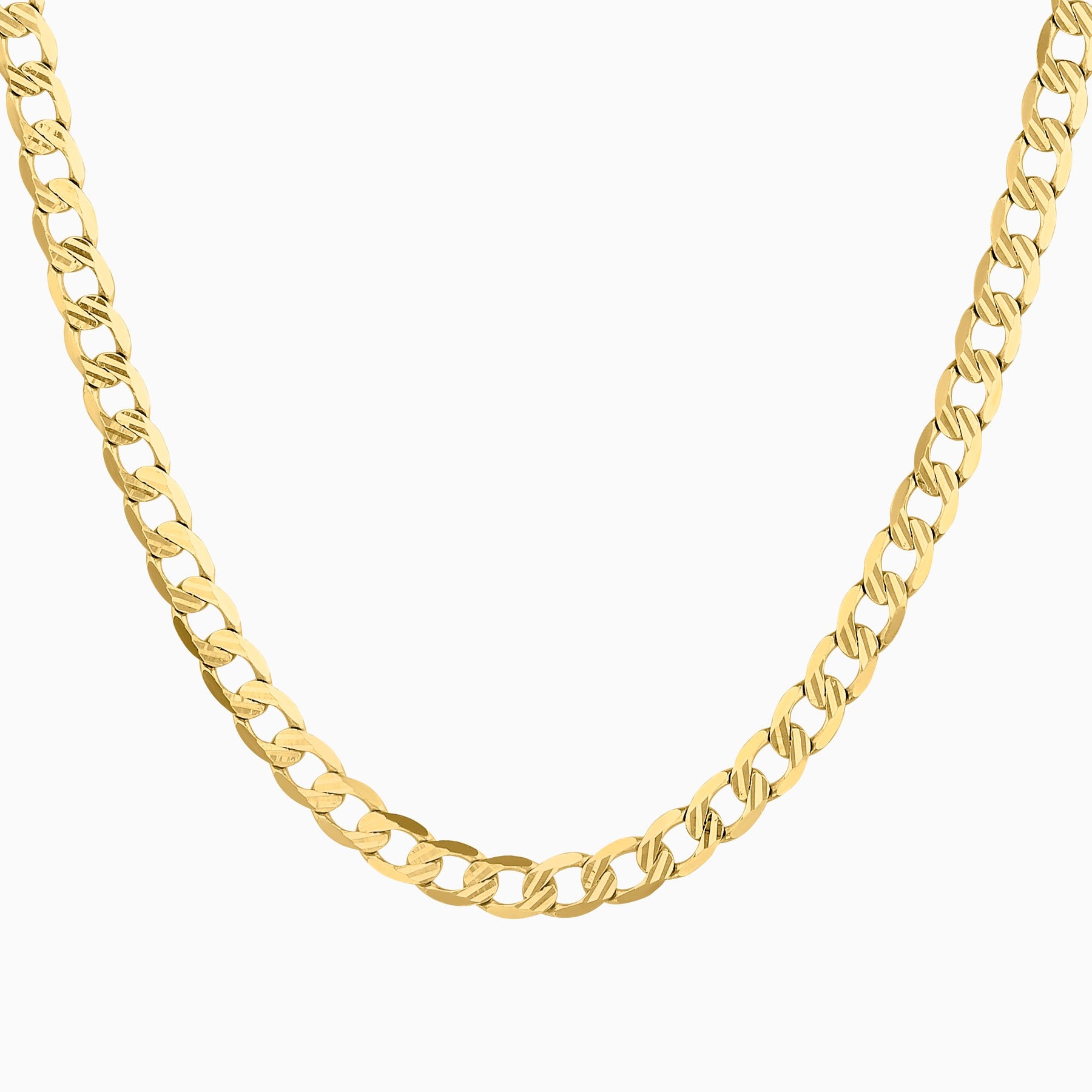 Cadena Barbada Troquelado 14K + Estuche | cadena de oro | Maestros Joyeros