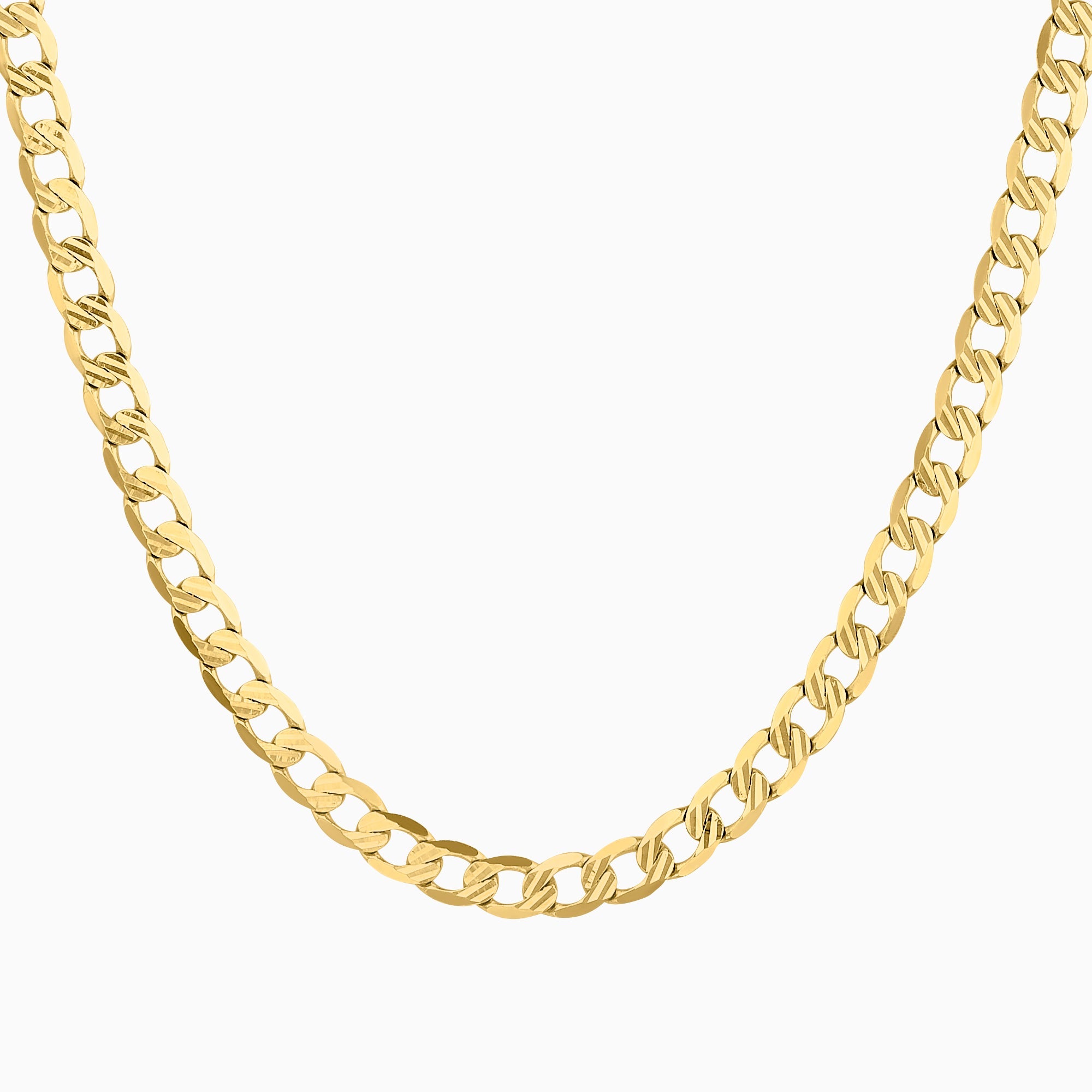 Cadena Barbada Troquelado 14K + Estuche | cadena de oro | Maestros Joyeros