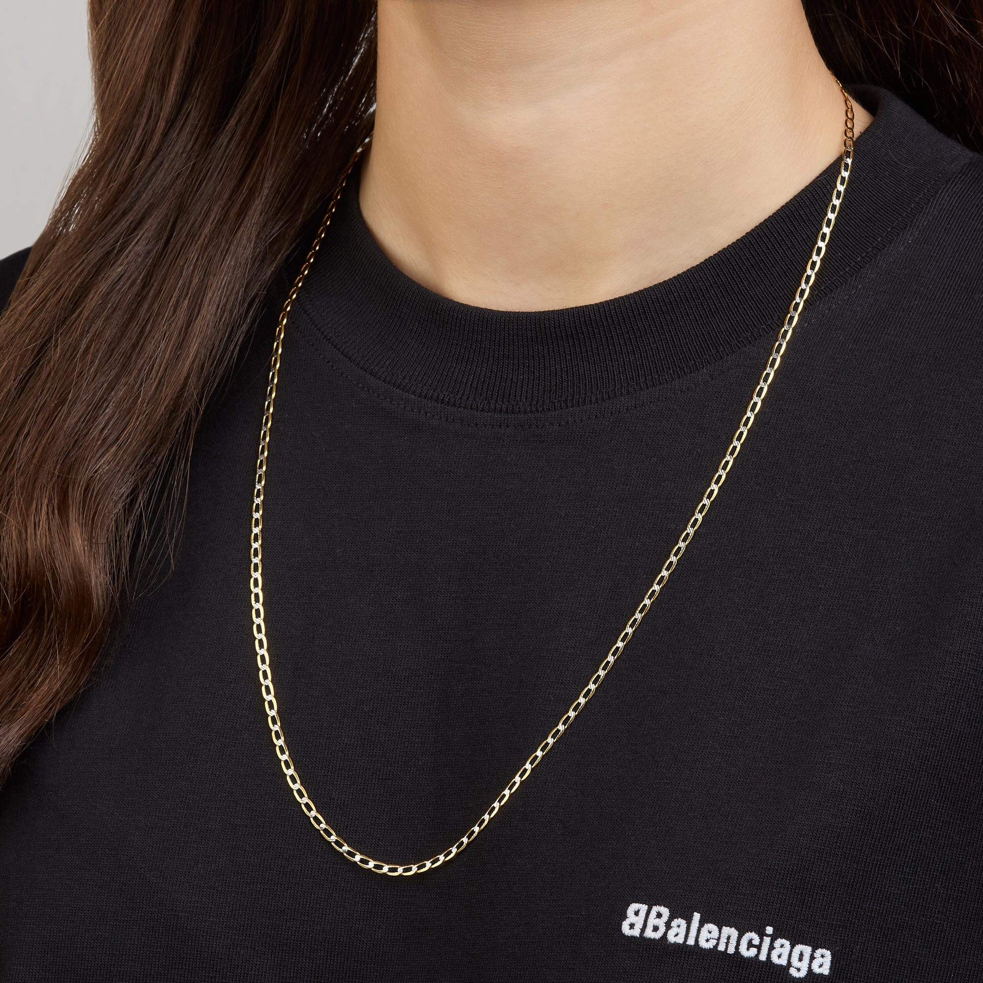 Cadena Ancla Diamantada 14K Oro Amarillo + Estuche | cadena de oro | Maestros Joyeros