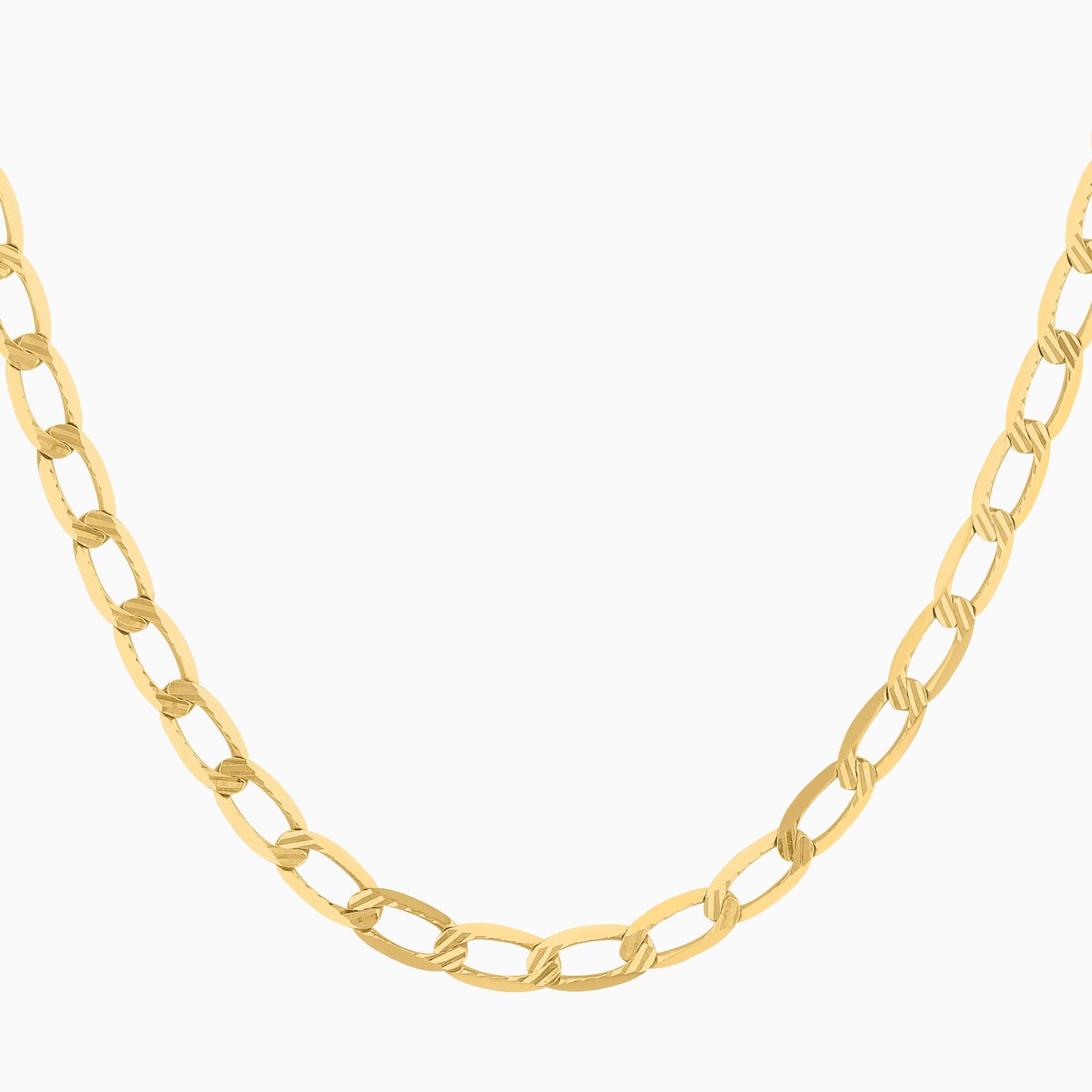 Cadena Ancla Troquelado 14K Oro Amarillo + Estuche | cadena de oro | Maestros Joyeros