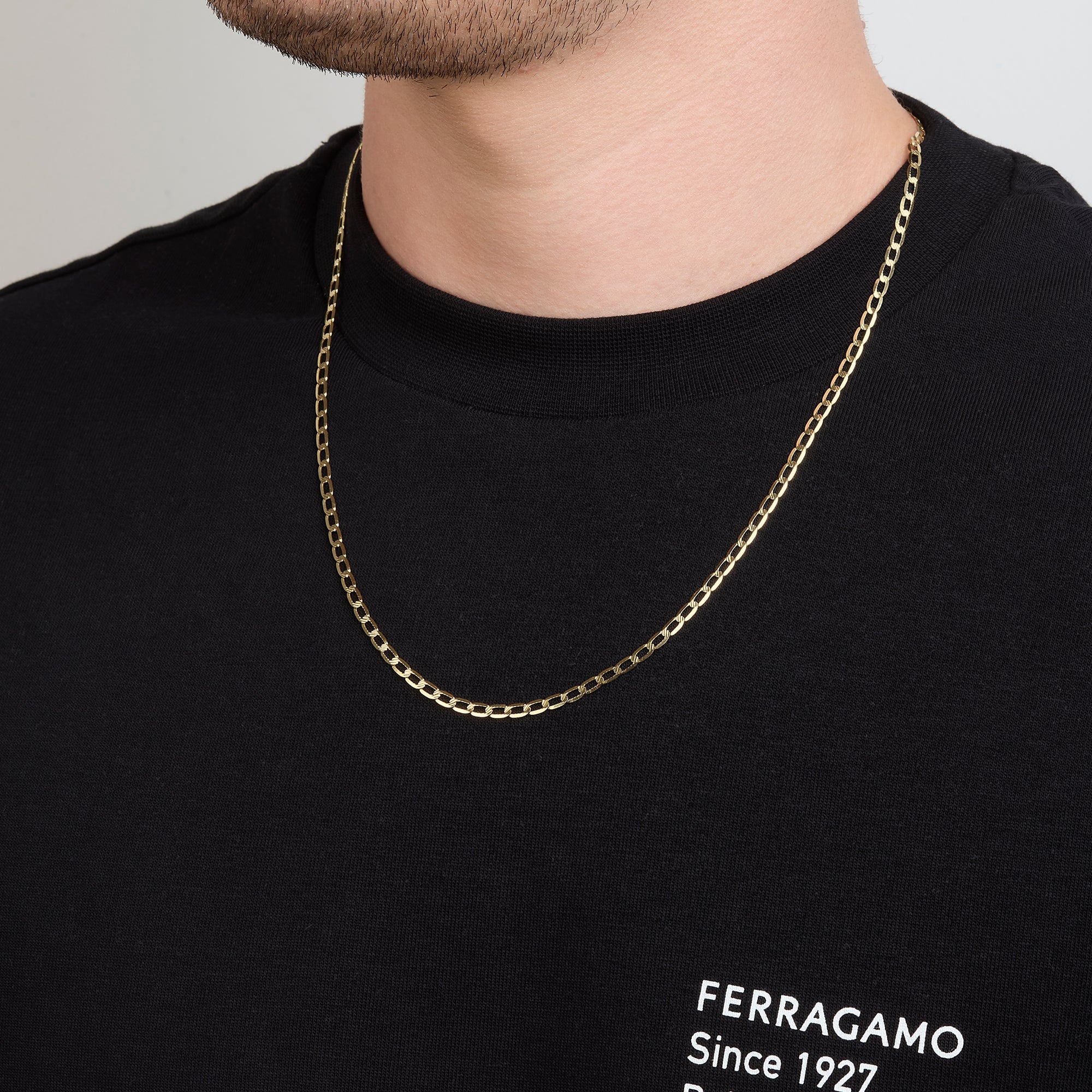 Cadena Ancla Troquelado 14K Oro Amarillo + Estuche | cadena de oro | Maestros Joyeros