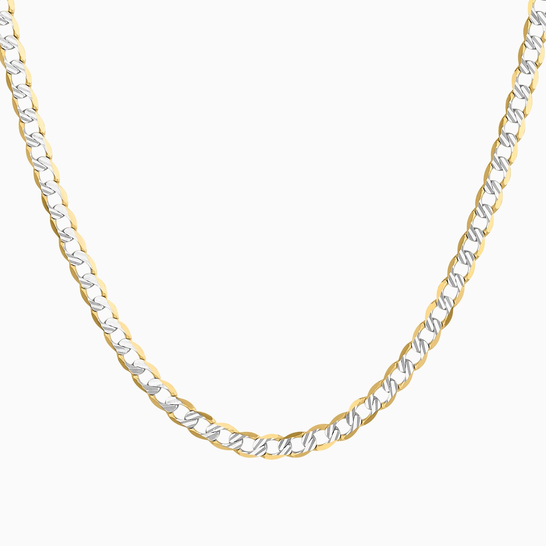 Cadena Tejido Barbado Diamantado 14k + Estuche | cadena de oro | Maestros Joyeros