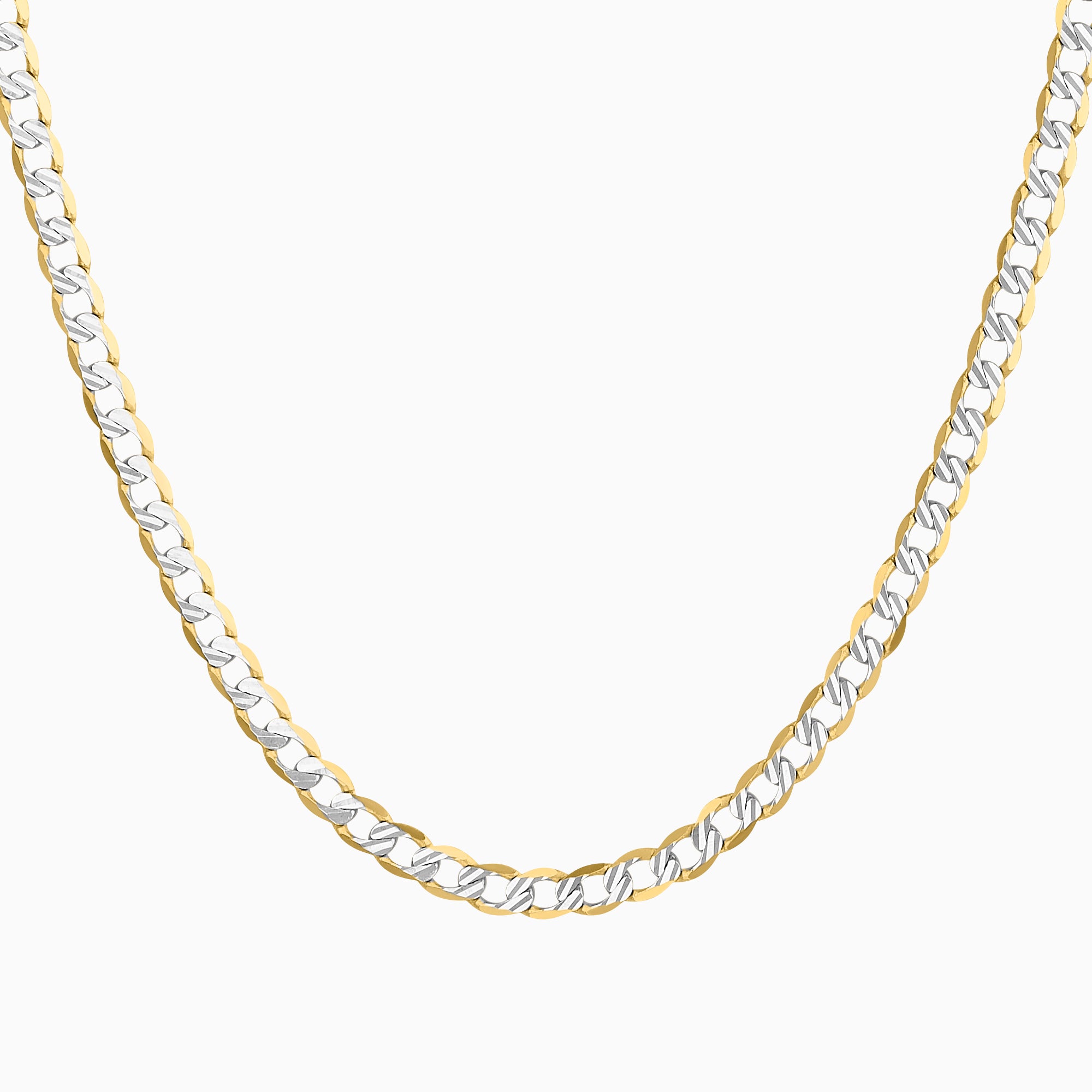 Cadena Tejido Barbado Diamantado 14k + Estuche | cadena de oro | Maestros Joyeros