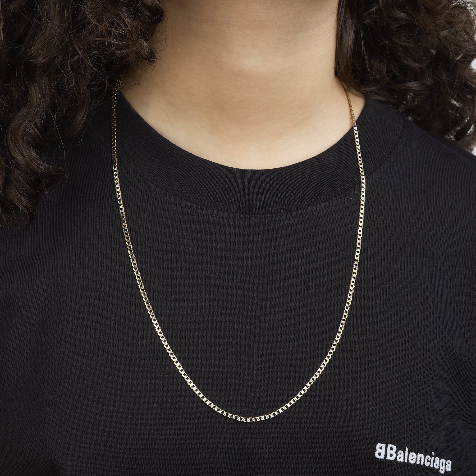Cadena Tejido Barbado Diamantado 14k + Estuche | cadena de oro | Maestros Joyeros