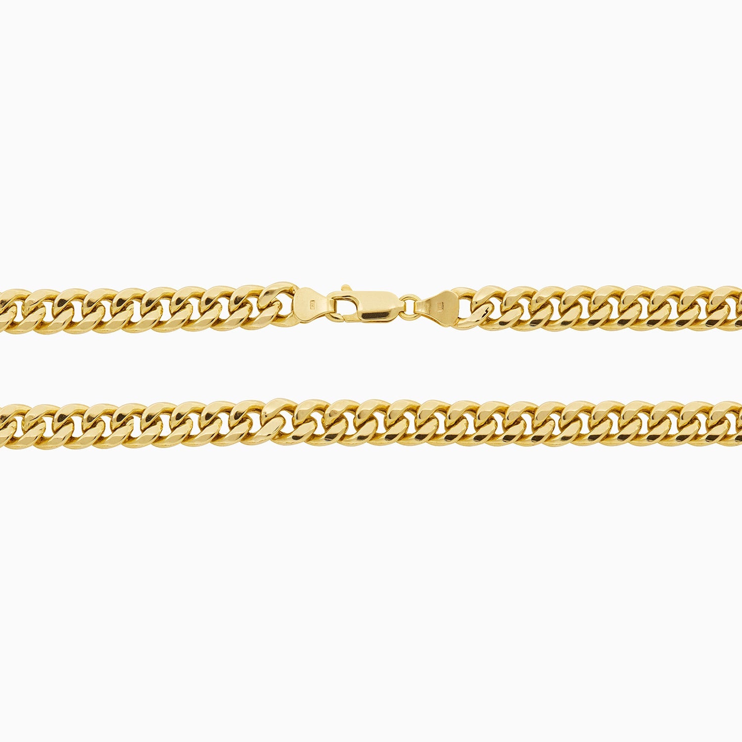 Cadena de Oro 14k Tejido Barbada + Estuche