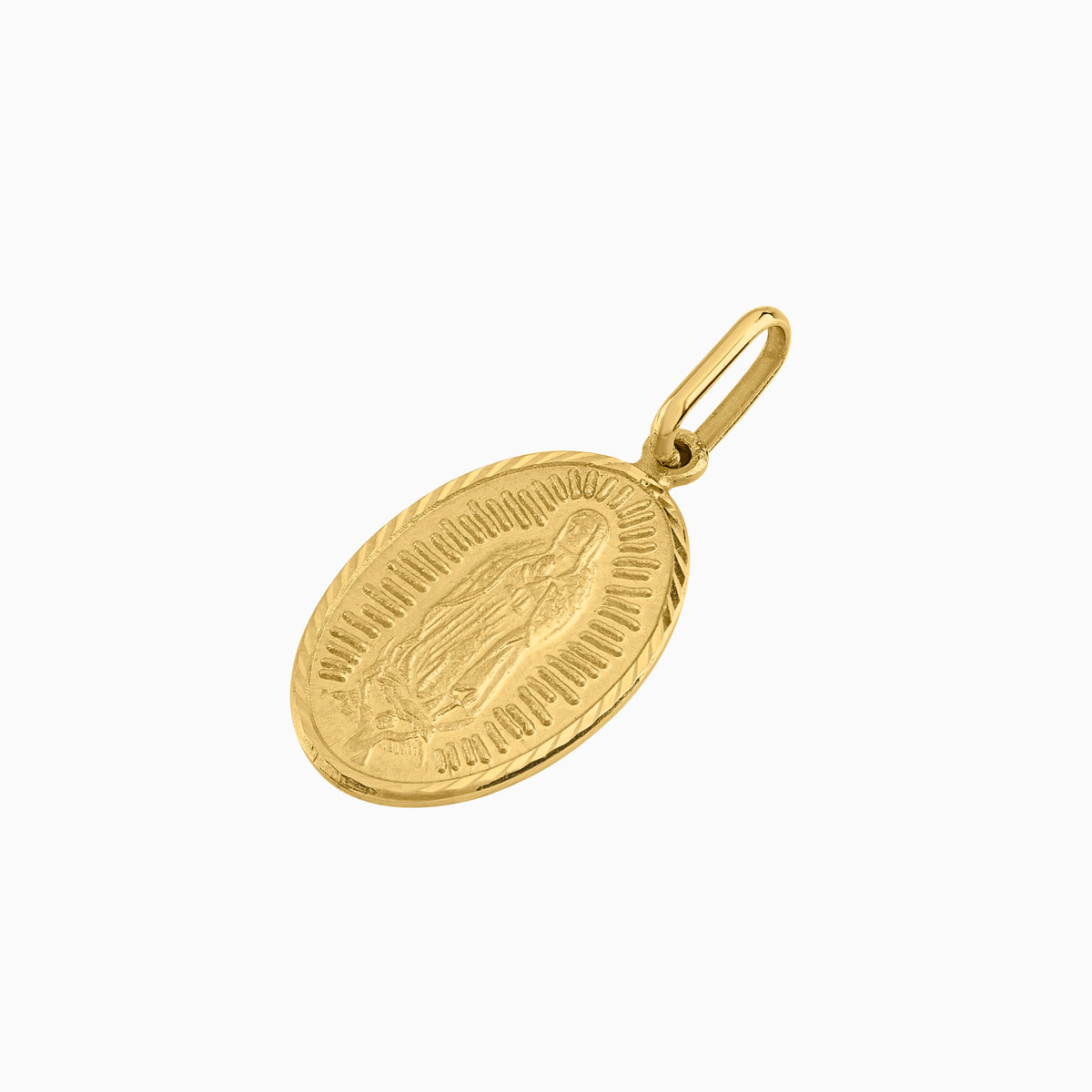 Dije Virgen Ovalado Oro 14k