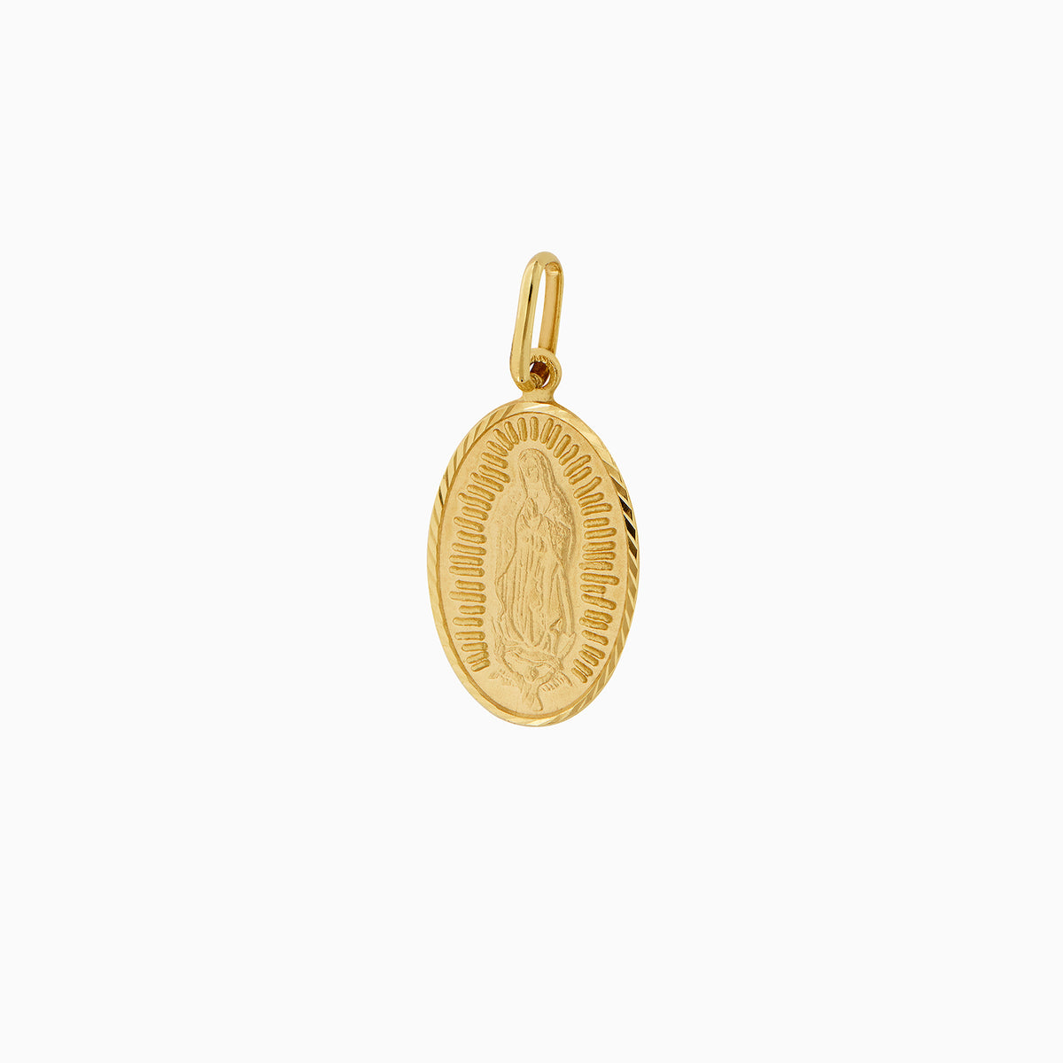 Dije Virgen Ovalado Oro 14k