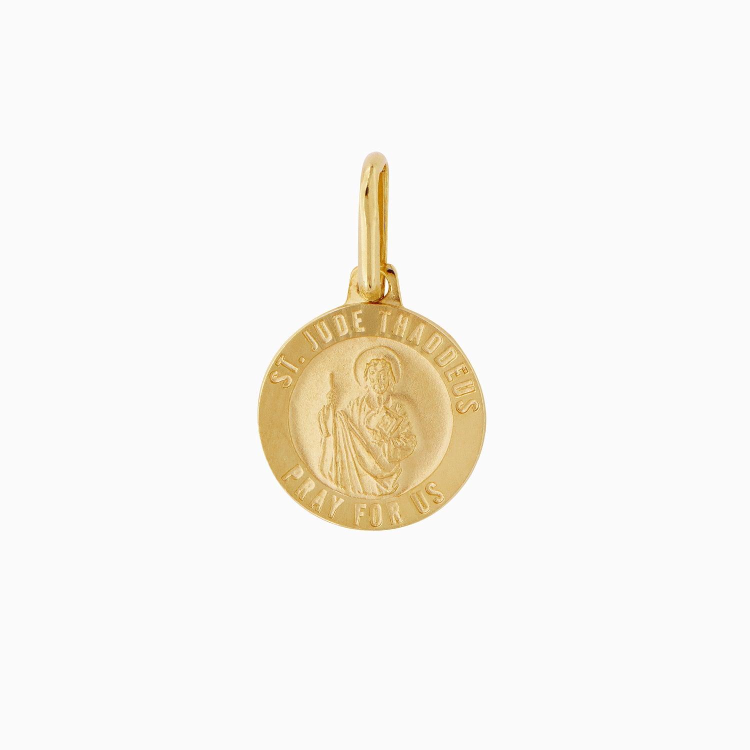 Medalla San Judas Oro 14k + Estuche