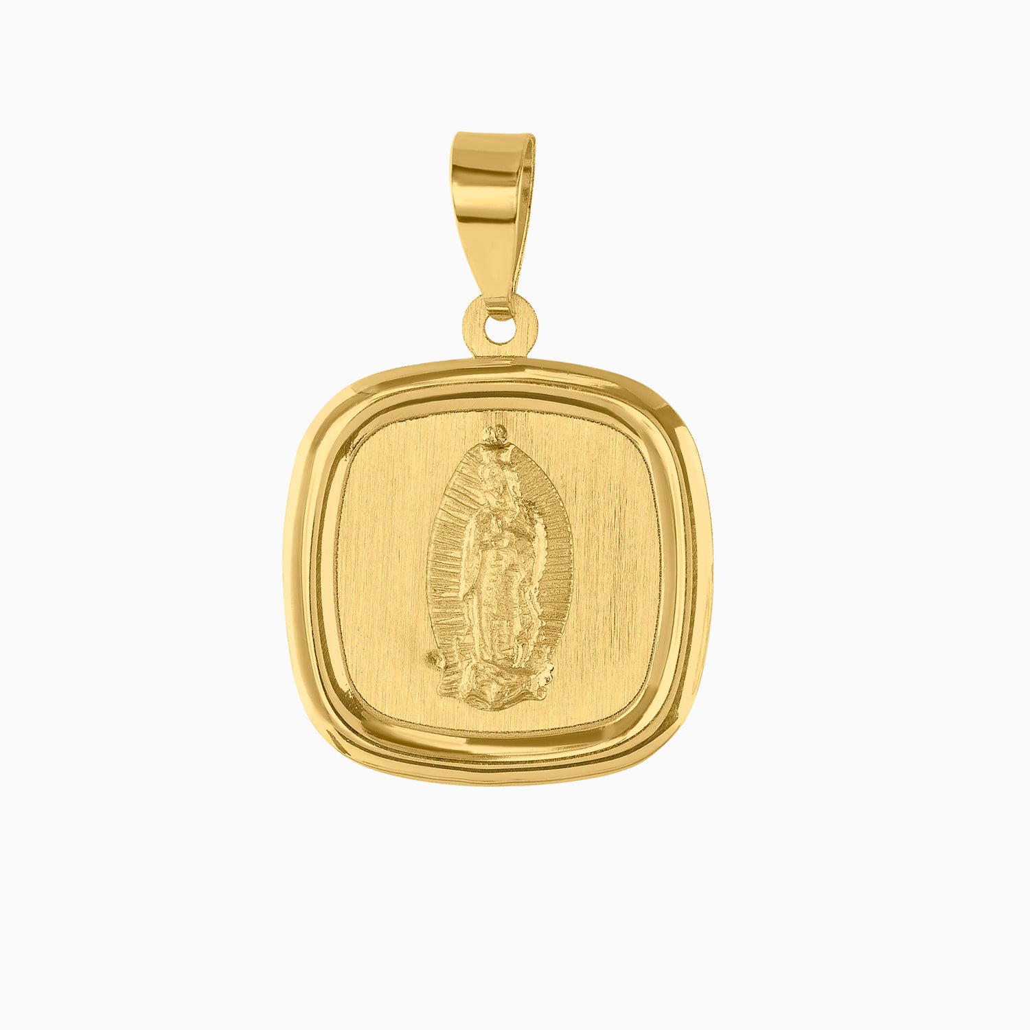 Dije Virgen Cuadrado Oro 14k
