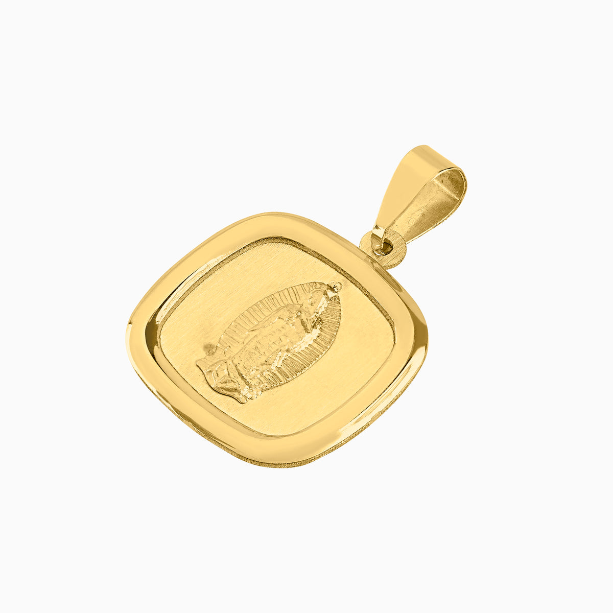Dije Virgen Cuadrado Oro 14k