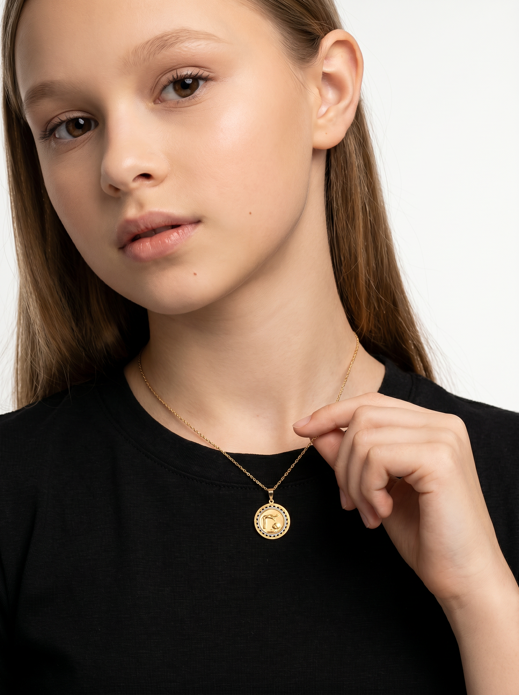 Dije Bautismo Oro 14k + Estuche