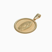 Dije Medalla Virgen Oro Amarillo 14k