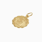 Dije Medalla Bautismo & Ángeles Oro Amarillo 14k