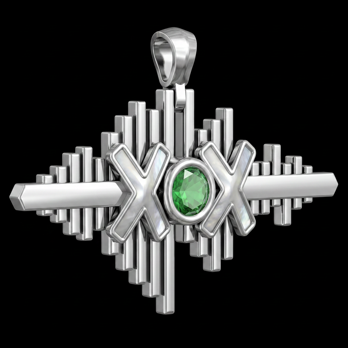Dije Dos Equis Plata .925