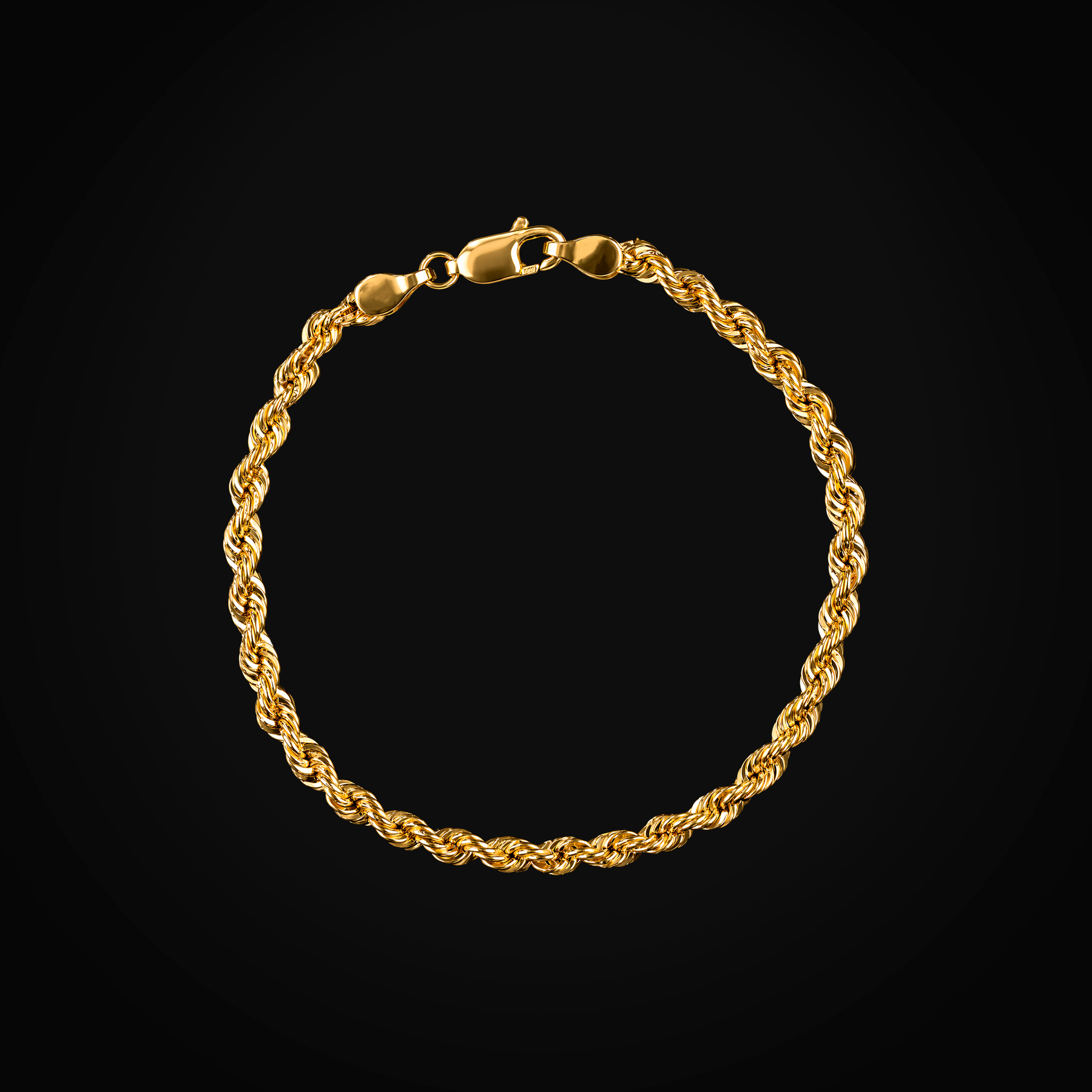 Pulso 14k oro amarillo torsal + Estuche