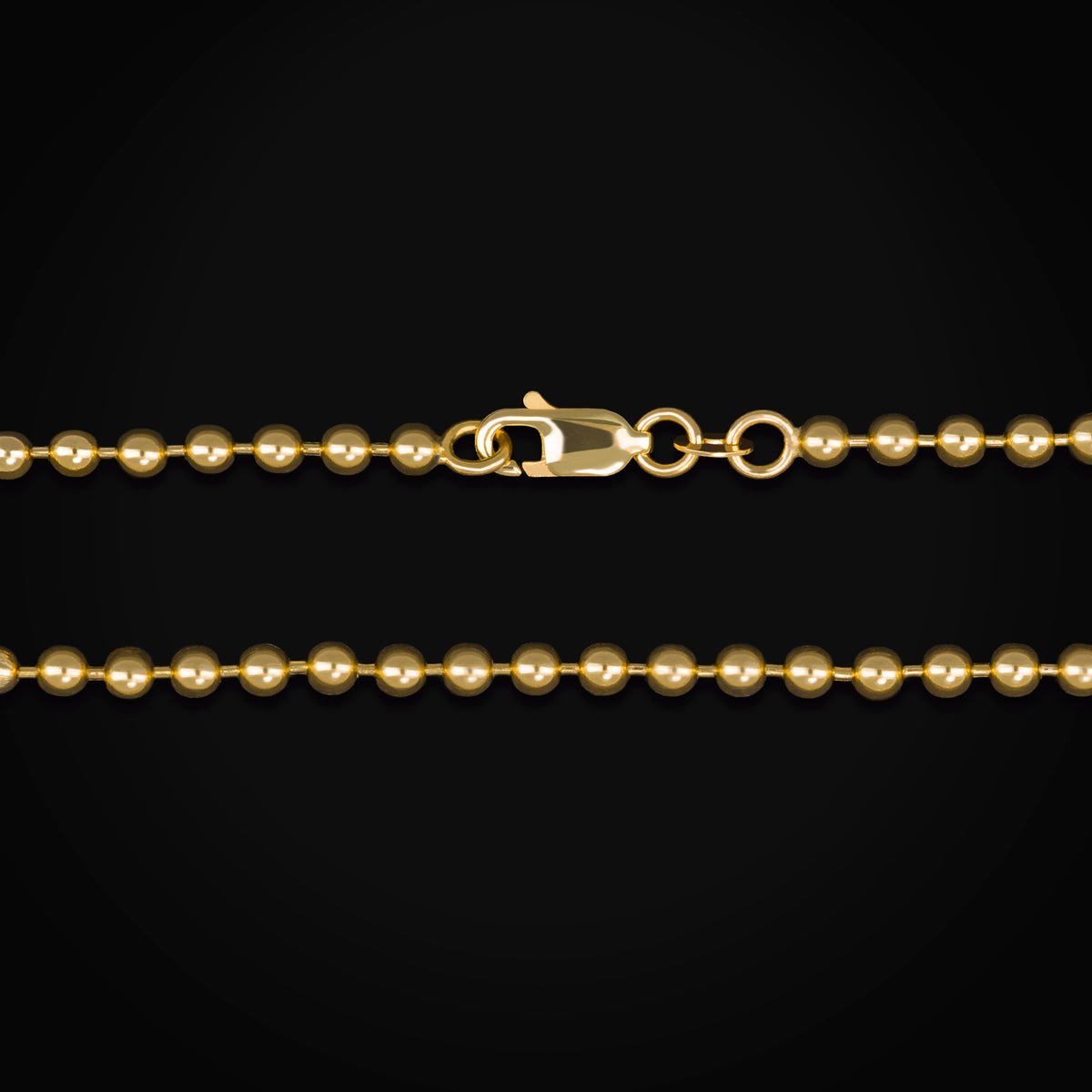 Pulso 14k Tejido Bolitas Oro Amarillo + Estuche