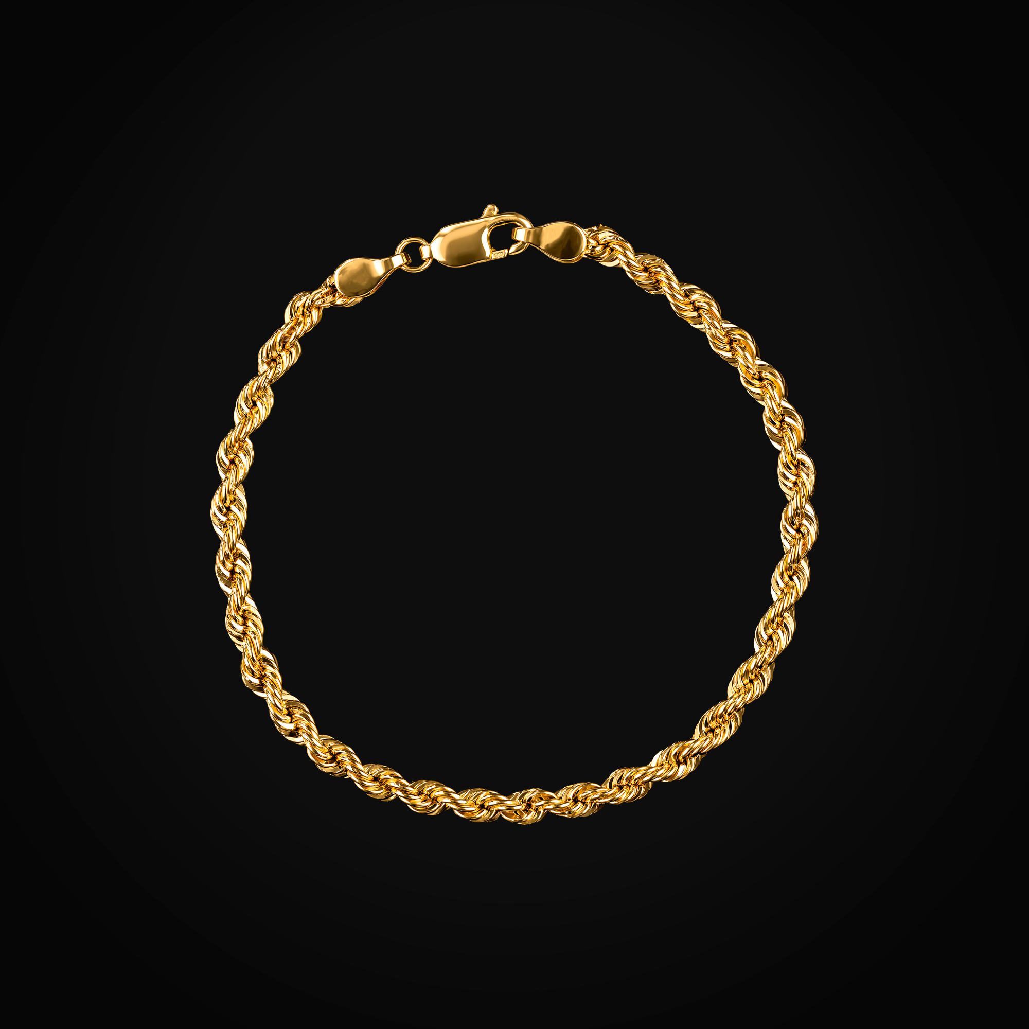 Pulso Oro 14k Tejido Torsal