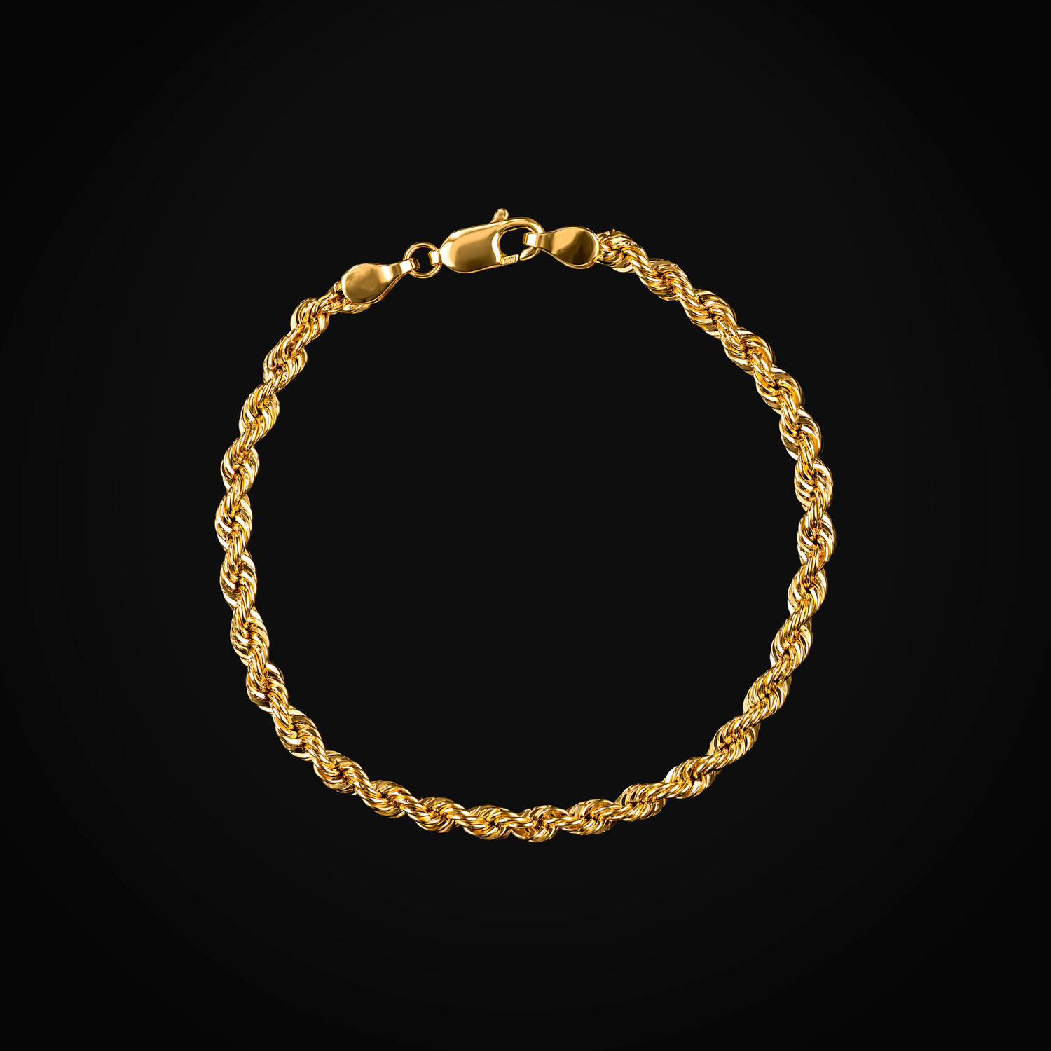 Pulso Oro 14k Tejido Torsal