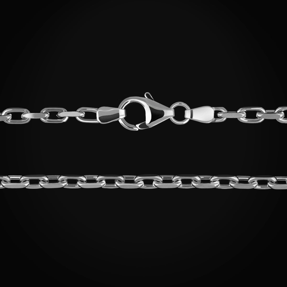 Pulso Ancla 14k Oro Blanco + Estuche