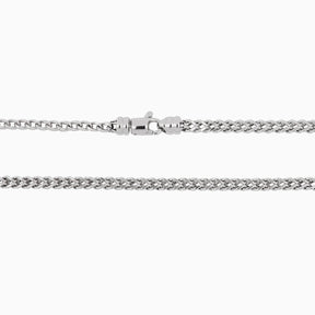 Cadena de Oro Blanco 14k Tejido Espiga