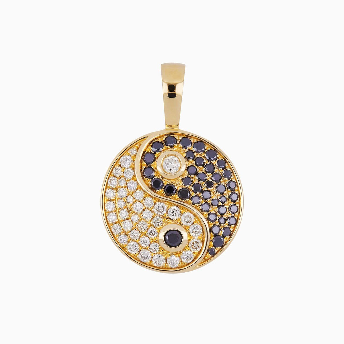 Dije Yin & Yang Oro 14k con Diamantes