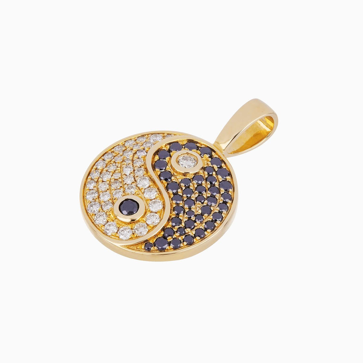 Dije Yin & Yang Oro 14k con Diamantes